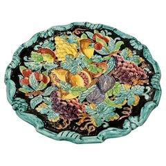 Hand-Coloured Fruit Platter, Manufacture De Porcelaine De Monaco / Cerart