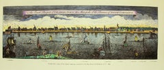 Hand Coloured Reprod, Print, Exact Prospect of Charlestown, the Metropolis of SC