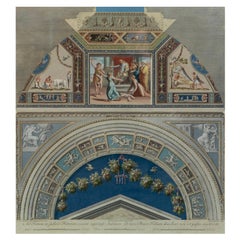 Hand-Coloured Scene from Cloister Vaults in the Raphael Loggias, Vatican, No. IV