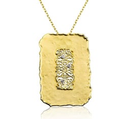 Hand-Crafted 14 Karat Yellow Gold Filigree Pendant