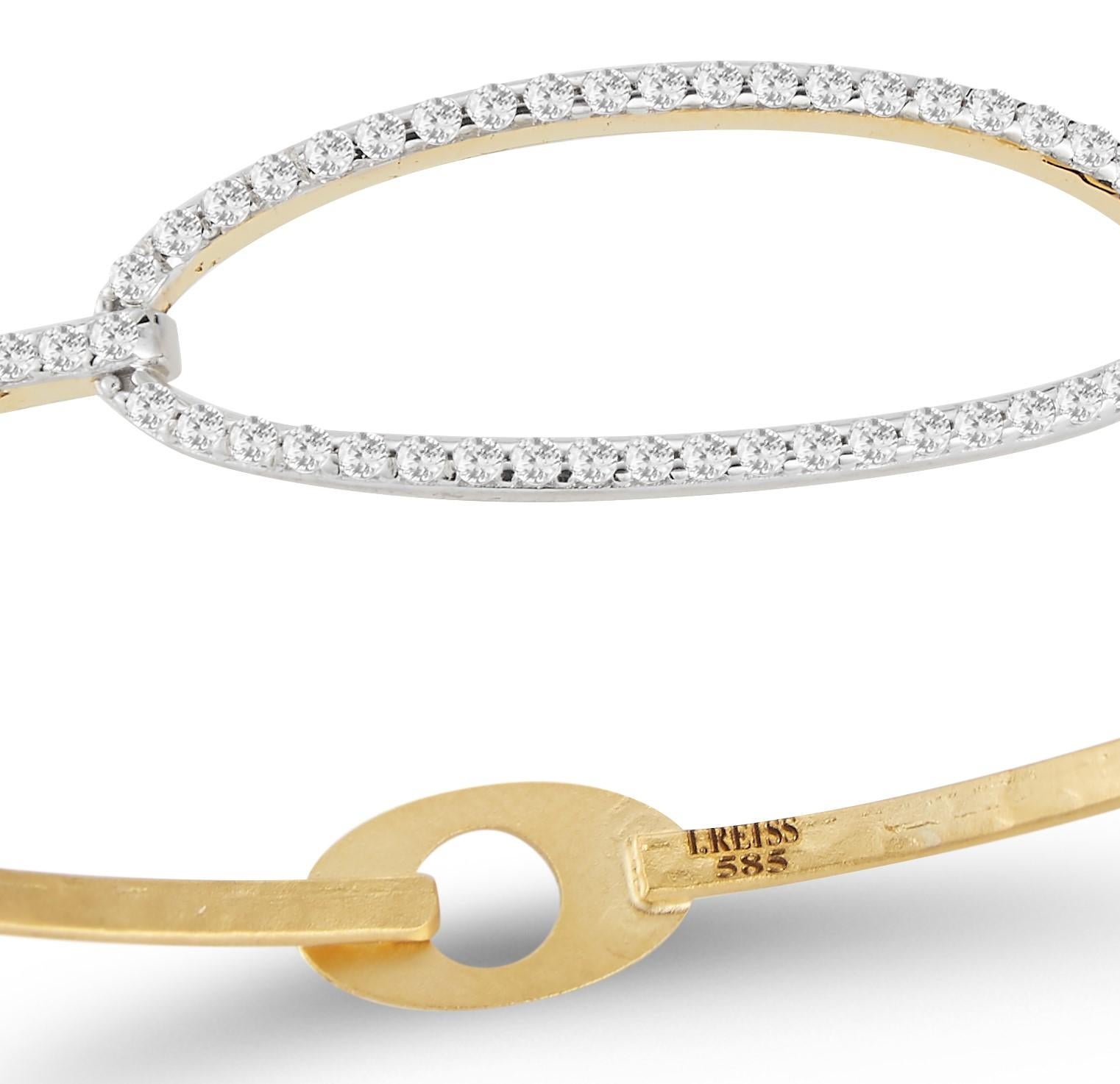 open diamond bangle