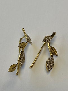 Hand-Crafted 14K Gold 0.18 ct. tw. Climber Earrings