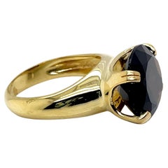 Hand-Crafted 14K Gold 10.3CT Smoky Topaz Cocktail Ring