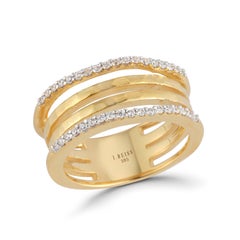 Handcrafted 14k Yellow Gold 0.20 Cttw Cut-Out Ring