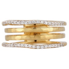 Handcrafted 14k Yellow Gold 0.20 Cttw Cut-Out Ring