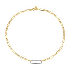 Hand-Crafted 14K Yellow Gold 0.25 ct. tw. Open Link Necklace