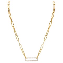 Hand-Crafted 14K Yellow Gold 0.25 ct. tw. Open Link Necklace