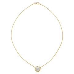 Hand-Crafted 14K Yellow Gold Mesh Necklace