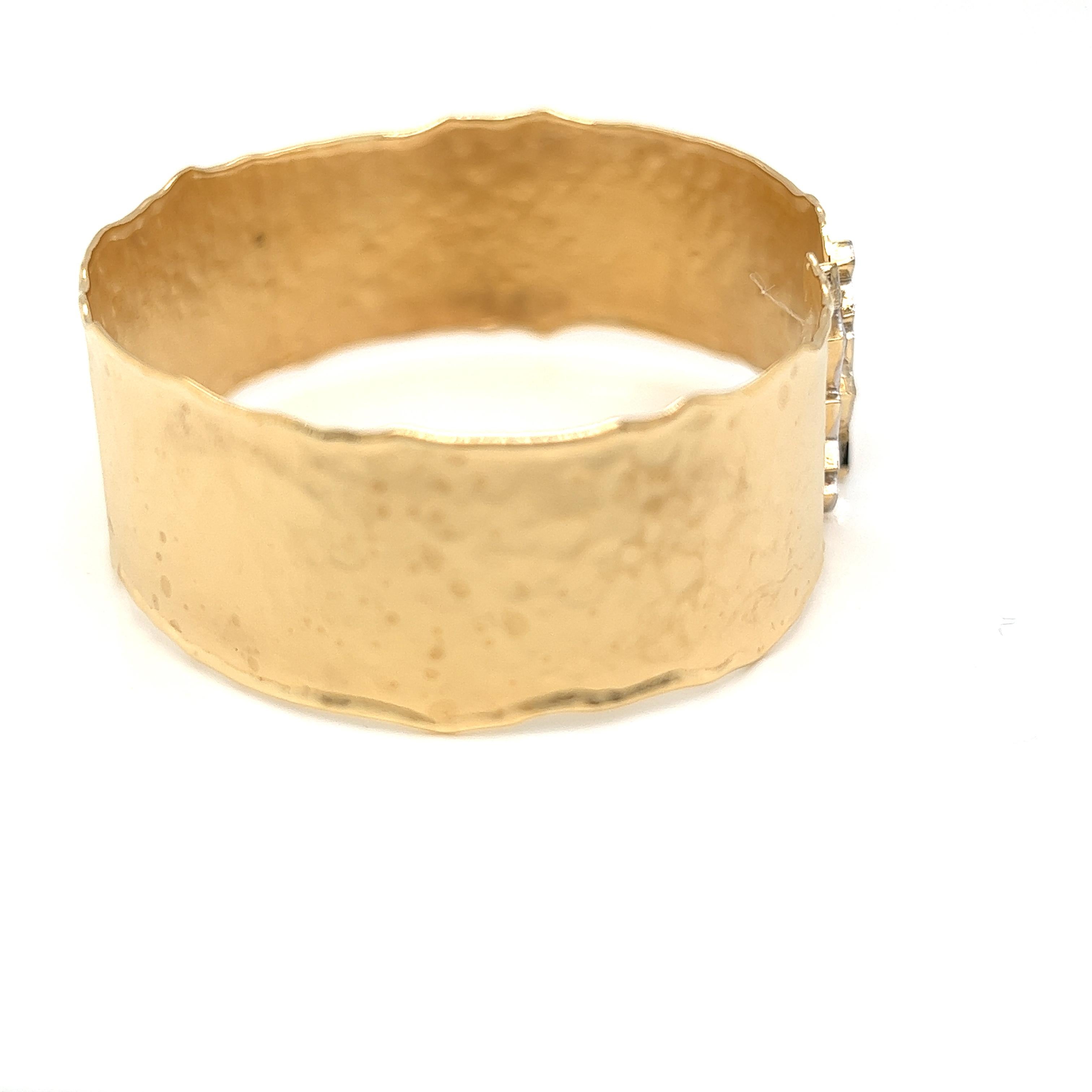 open cuff bracelet gold