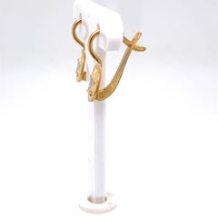 Hand-Crafted 14K Yellow Gold Star Earrings