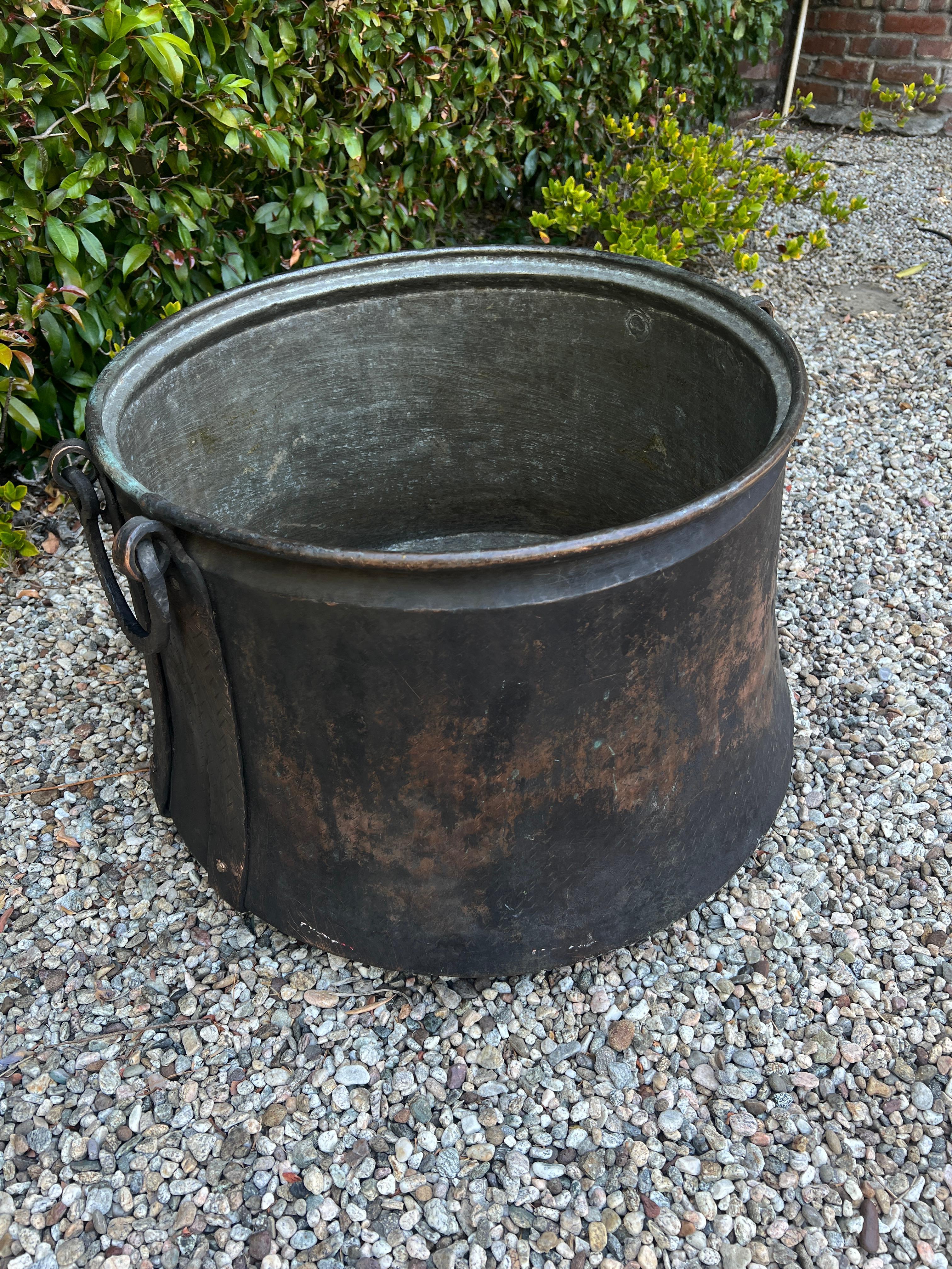 copper wood bin