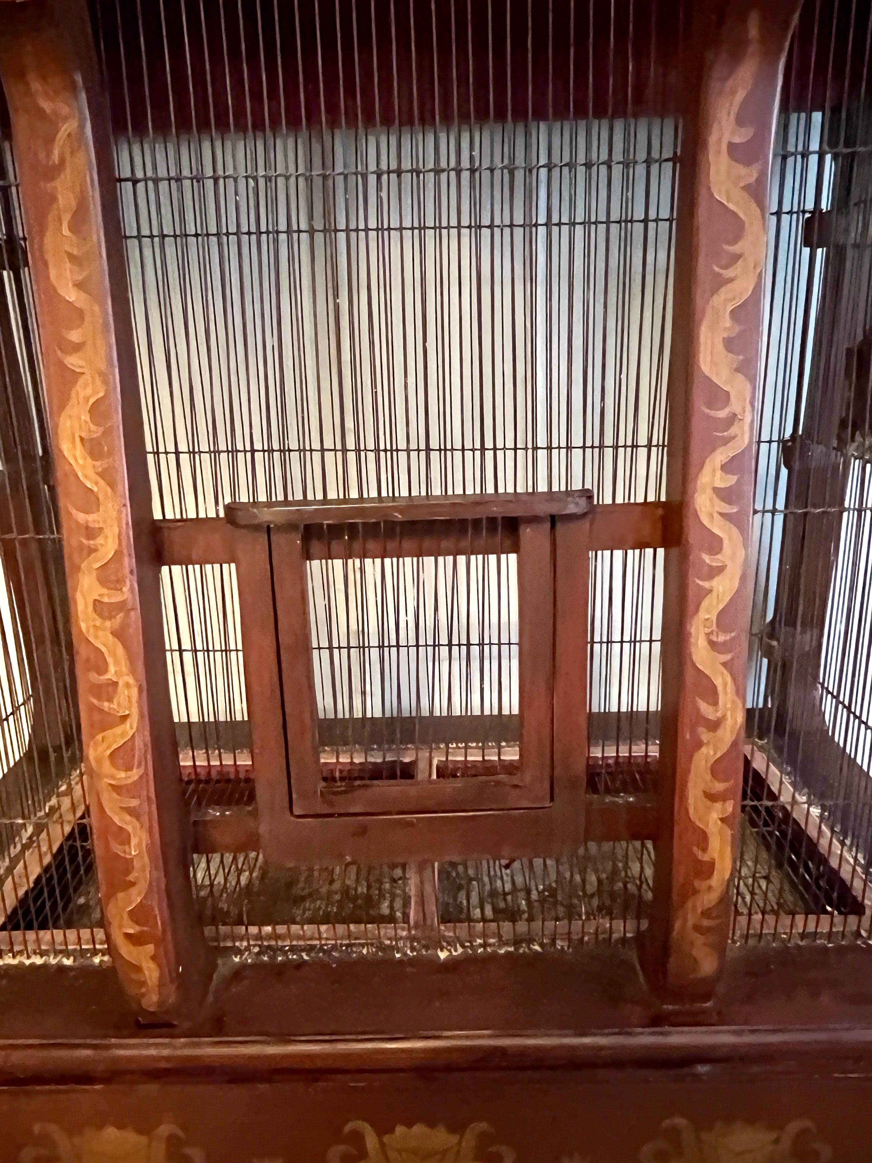 Bird Cage  84 inch Hand Crafted and Painted in Argentina For Sale 5