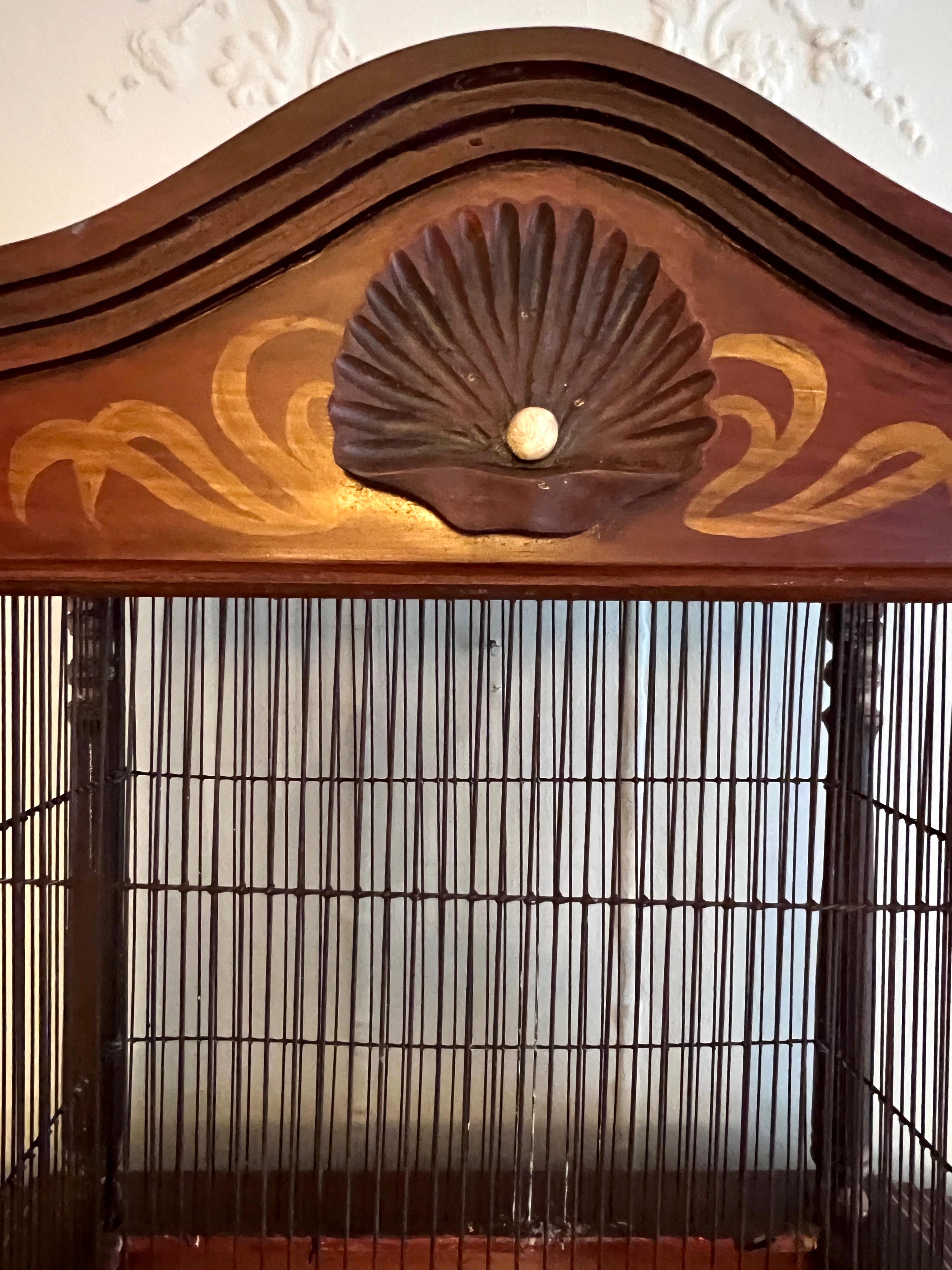 Argentine Bird Cage  84 inch Hand Crafted and Painted in Argentina For Sale