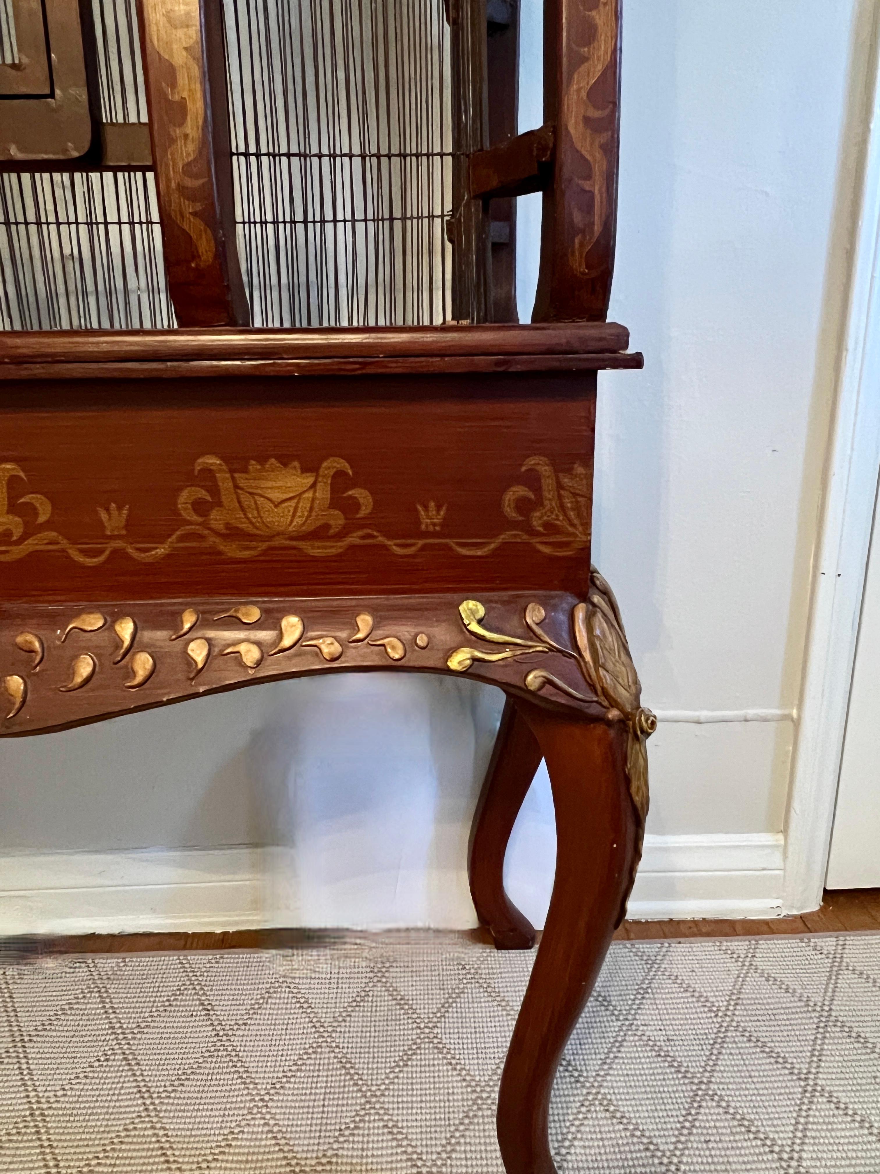Bird Cage  84 inch Hand Crafted and Painted in Argentina For Sale 1