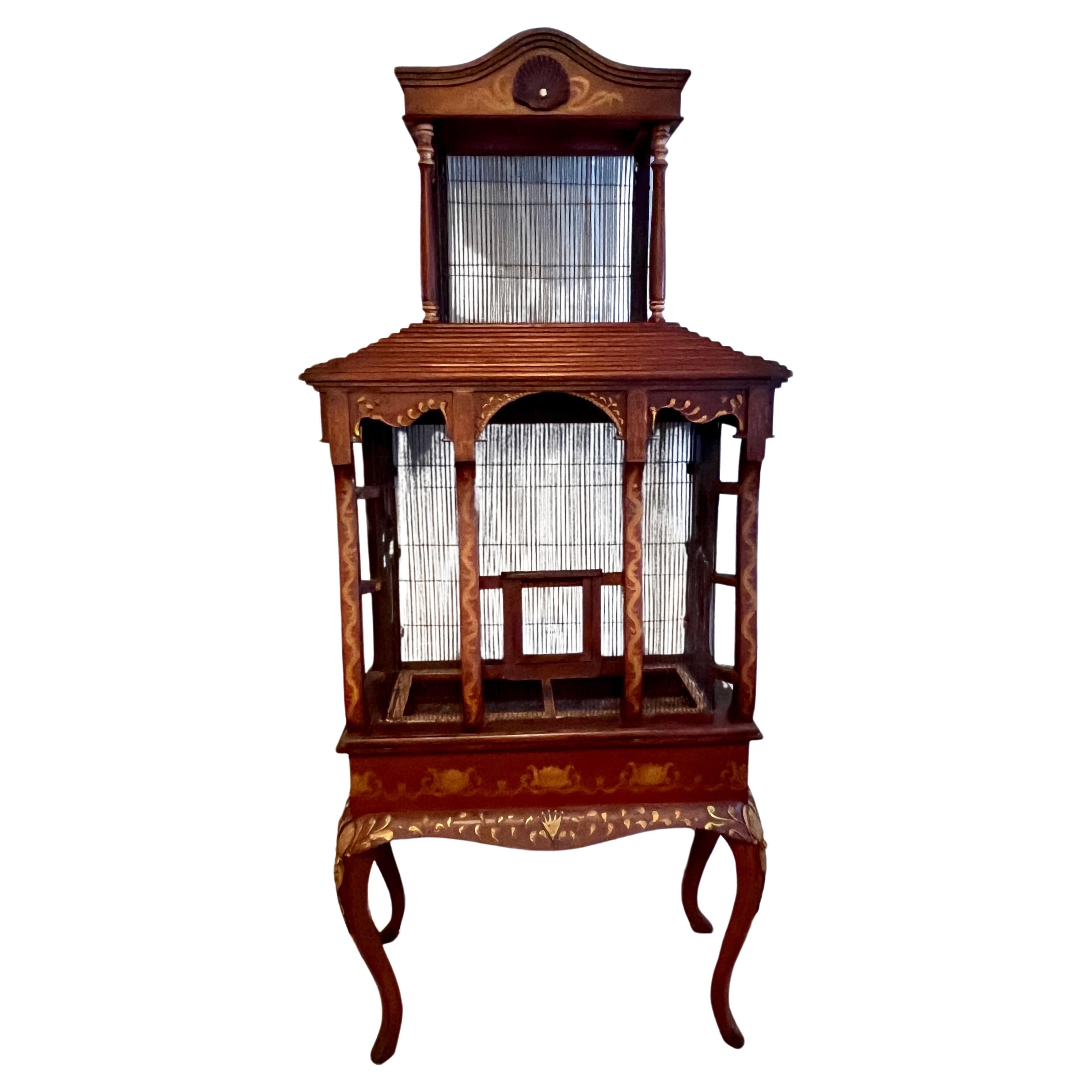 Bird Cage  84 inch Hand Crafted and Painted in Argentina