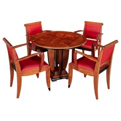 Hand Crafted Art Deco Style Games Table Ronald C. Puckett & Co.