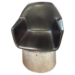 Hand Crafted Artisan Club Chair Made from Fuselage of Airplane