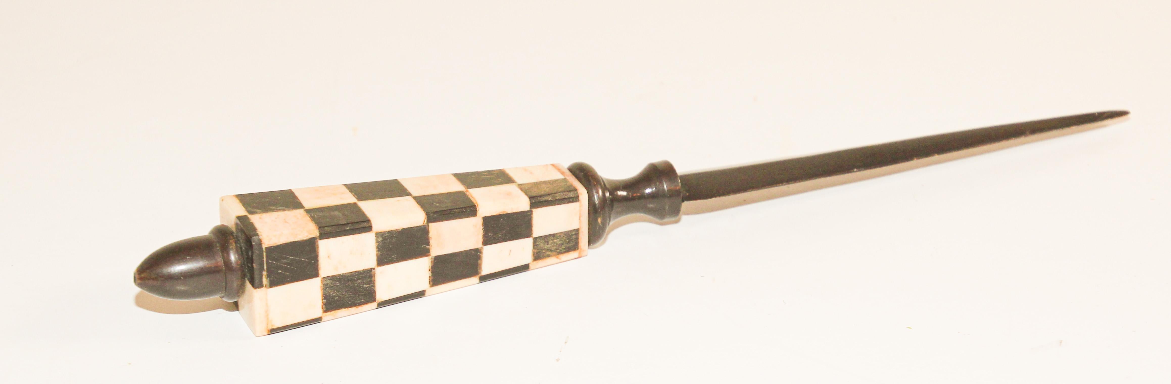 20th Century Handcrafted Artisan Made Letter Opener with Bone Handle