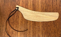 Segnalibro in legno di frassino realizzato a mano da Sam Maloof, design americano, anni 2000