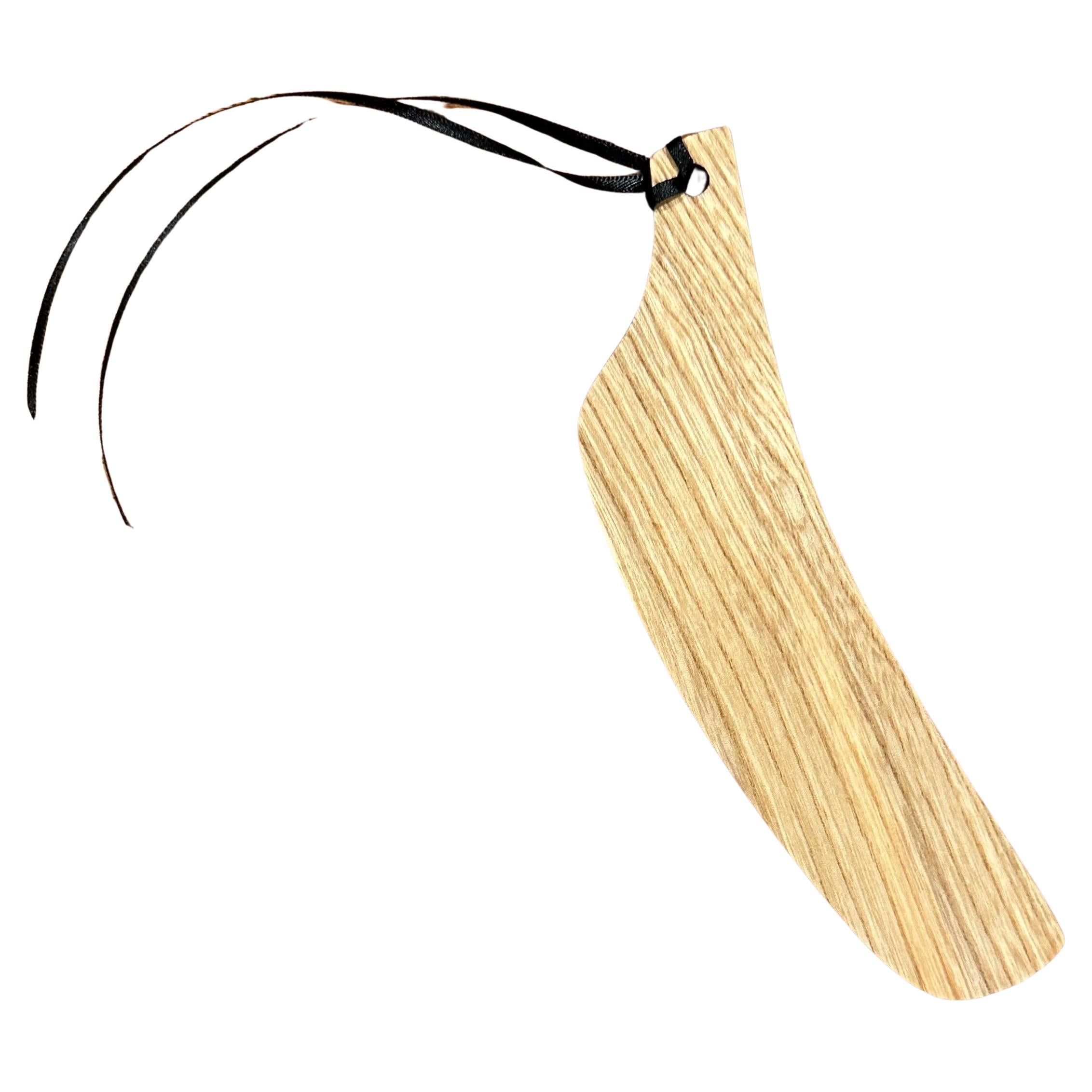 Hand-Crafted Ash Wood Bookmark by Sam Maloof, American Design, 2000s