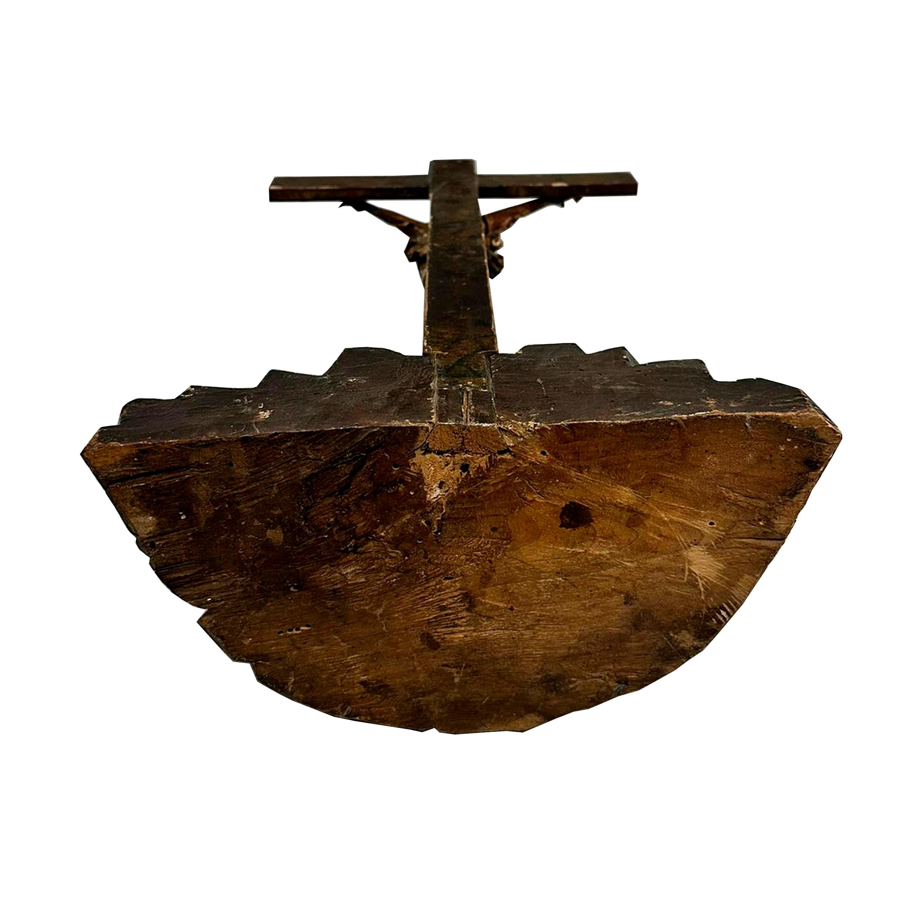 Barocco Scultura calvario in legno di bosso realizzata a mano. Spagna, XVII secolo. in vendita