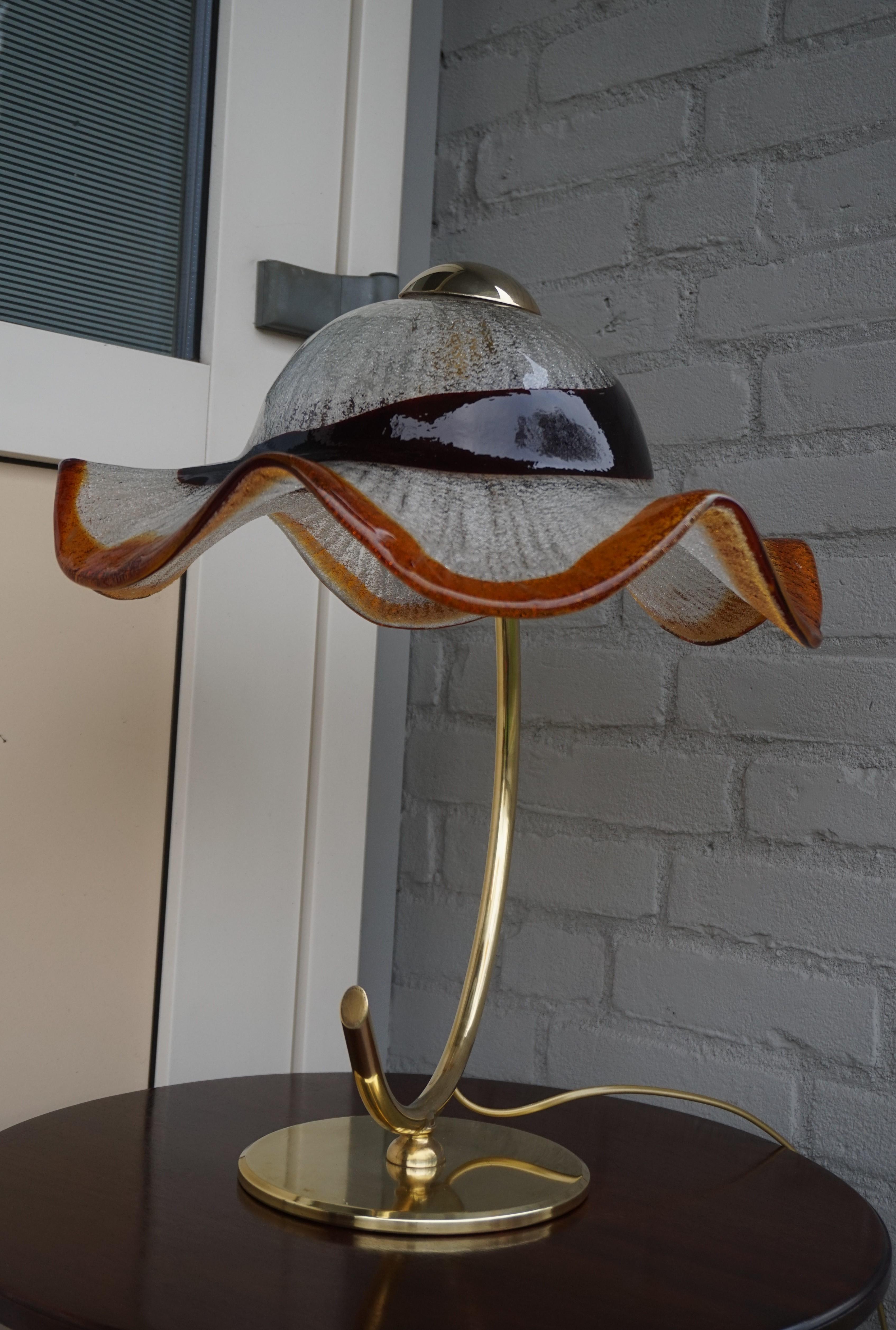 Handcrafted & Colorful Italian Murano Table Lamp from the Mid-Century Modern Era For Sale 6