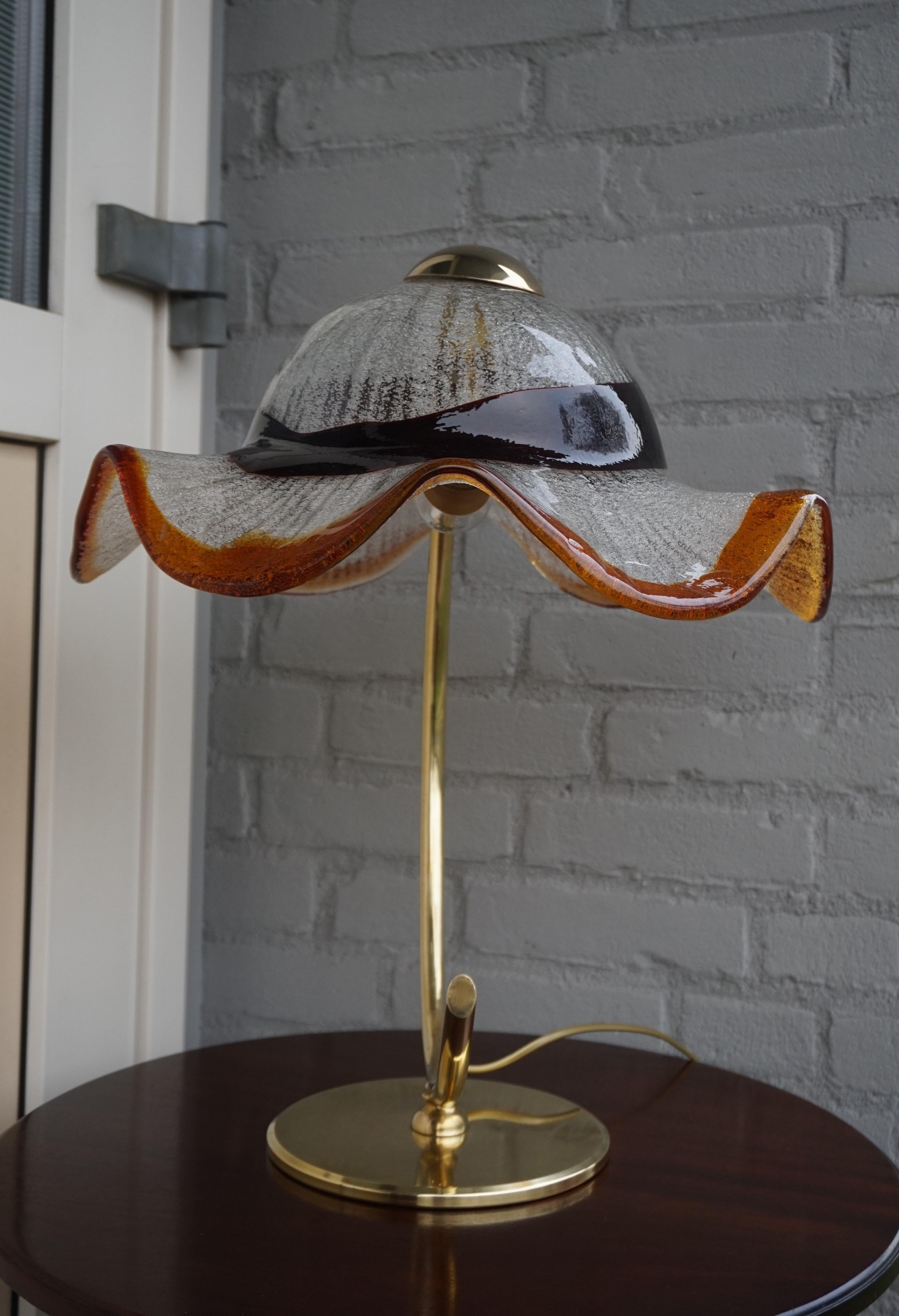 Handcrafted & Colorful Italian Murano Table Lamp from the Mid-Century Modern Era For Sale 7