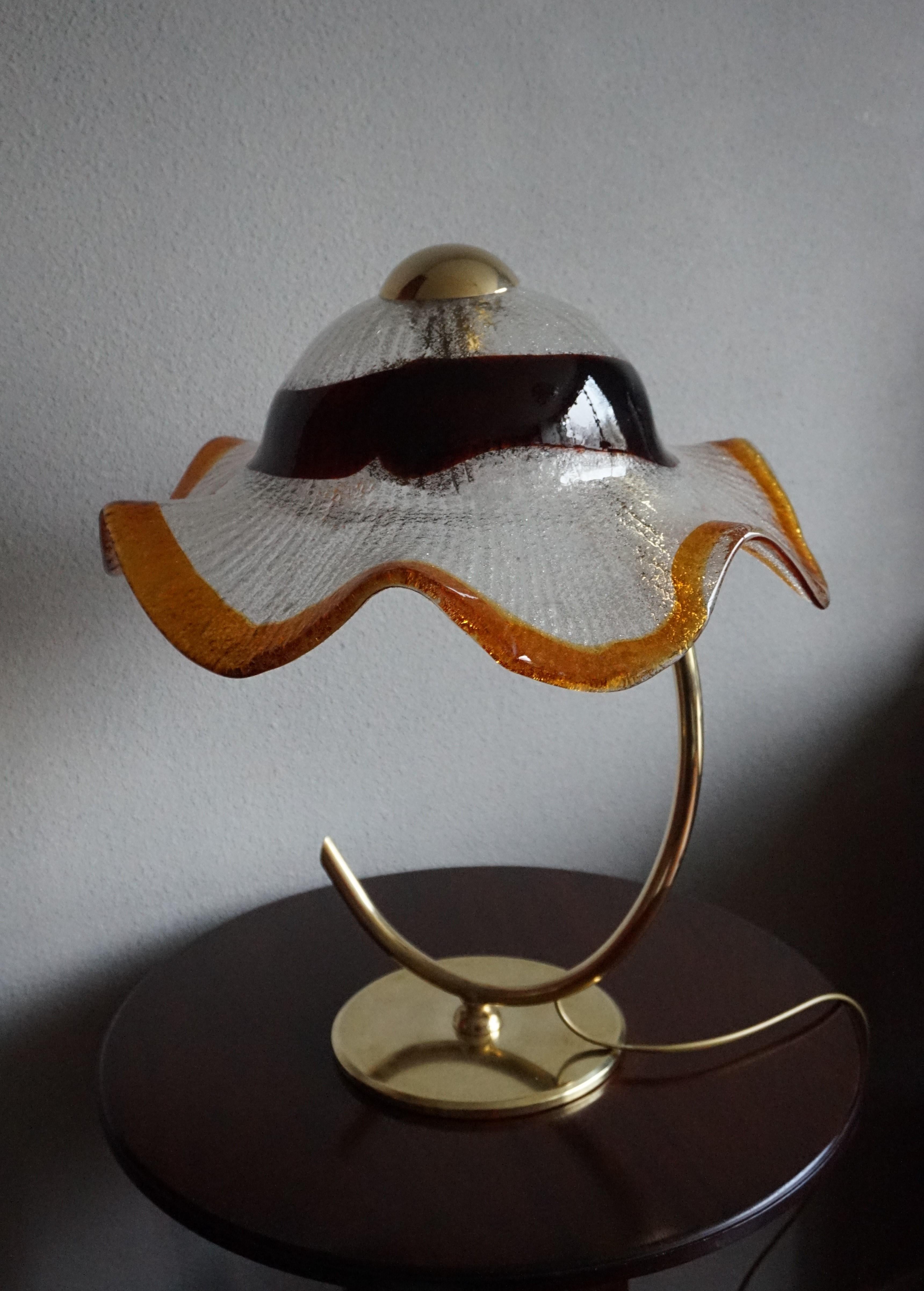 Handcrafted & Colorful Italian Murano Table Lamp from the Mid-Century Modern Era For Sale 13