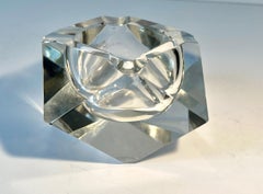 Hand Crafted Crystal 420 or Ashtray By Flavio Poli