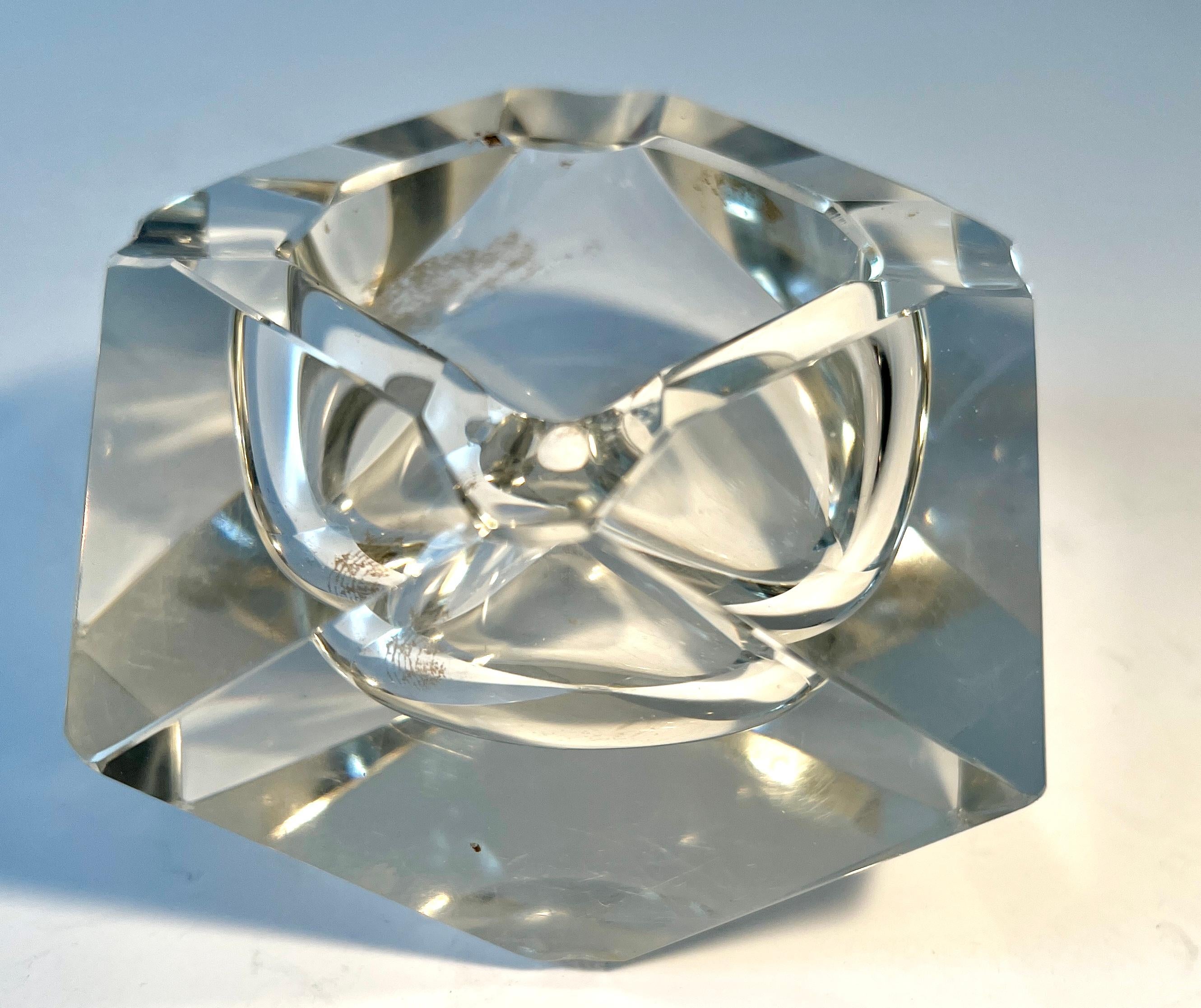 Cenicero o 420 de cristal artesanal de Flavio Poli Italiano en venta
