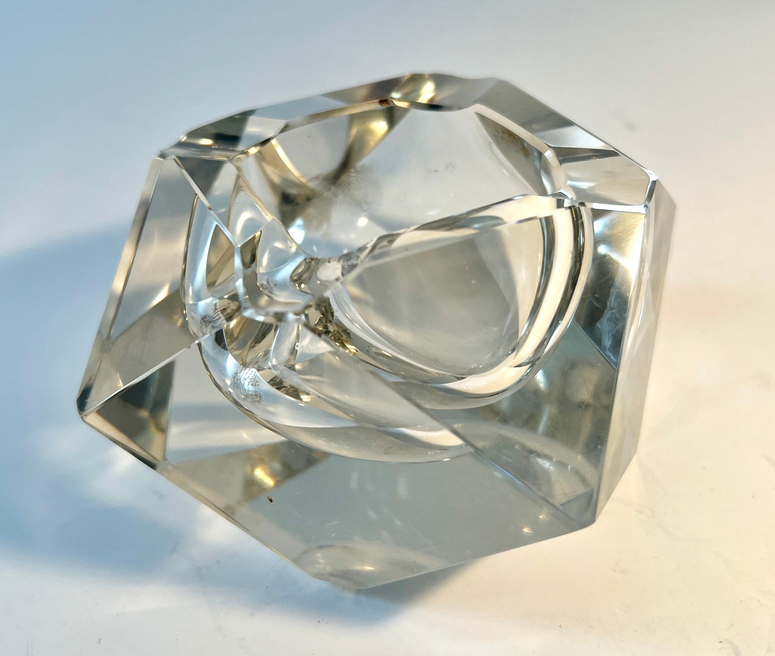 Cenicero o 420 de cristal artesanal de Flavio Poli Hecho a mano en venta