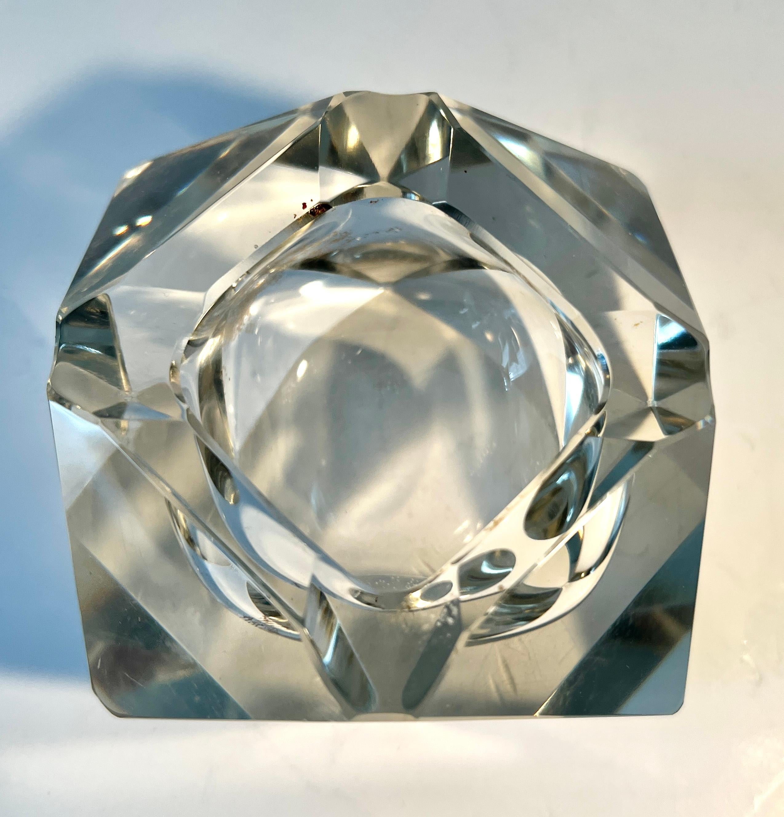 Cenicero o 420 de cristal artesanal de Flavio Poli en Bueno estado para la venta en Los Angeles, CA