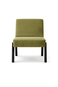 Hand-Crafted Dark Grey Oak Dining Chair with Modern Design