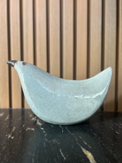 Hand Crafted Glazed Terracotta Bird