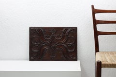 Hand-crafted Gothic 16th century panel in oak, Belgium