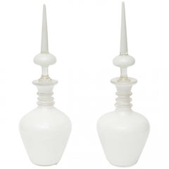 Hand-Crafted Italian Glass Decanters by Seguso, Mid-Century Modern