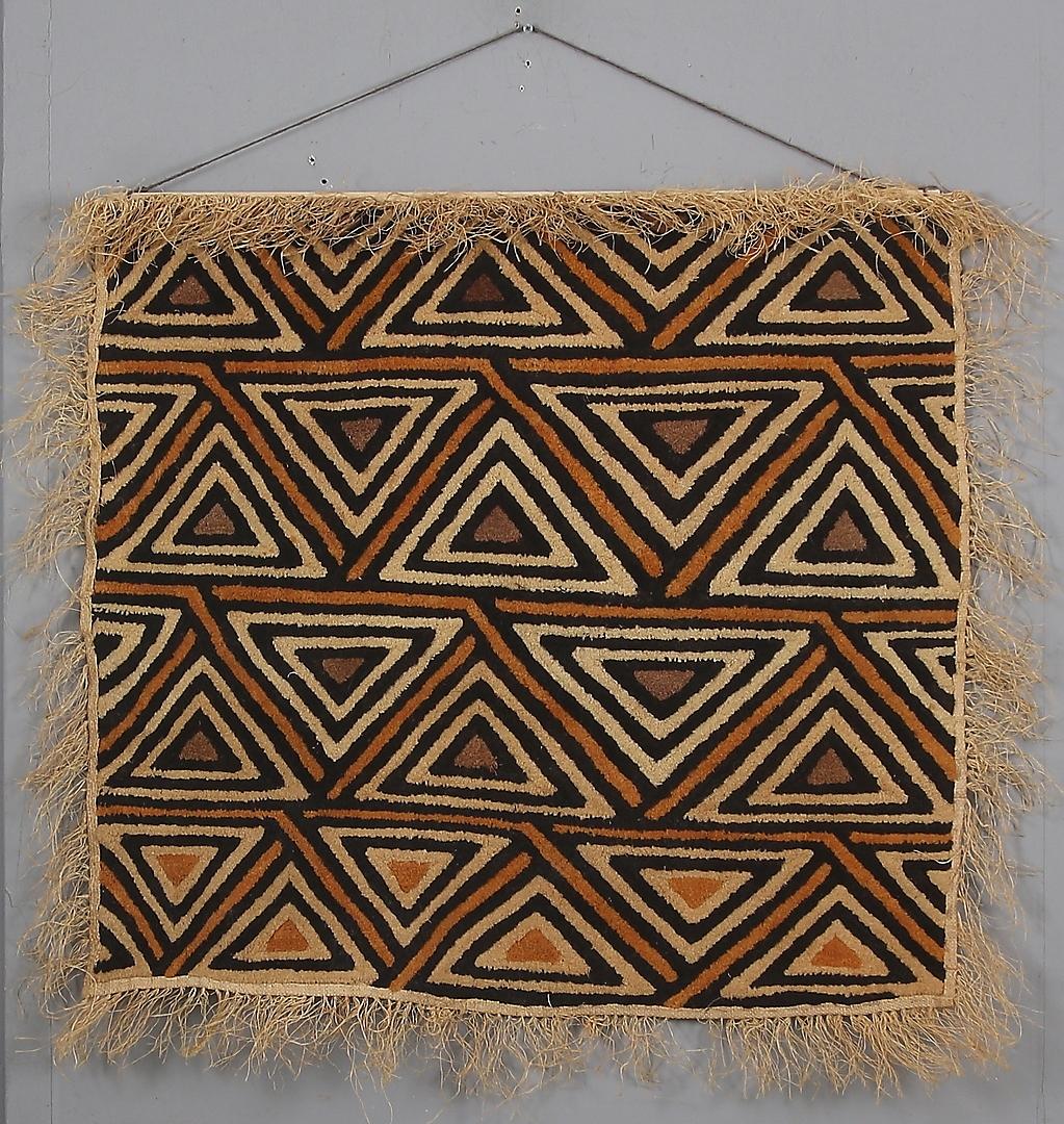 Hand Crafted Kuba Cloth Wall Hanging from D.R. Congo, 1960's For Sale 3