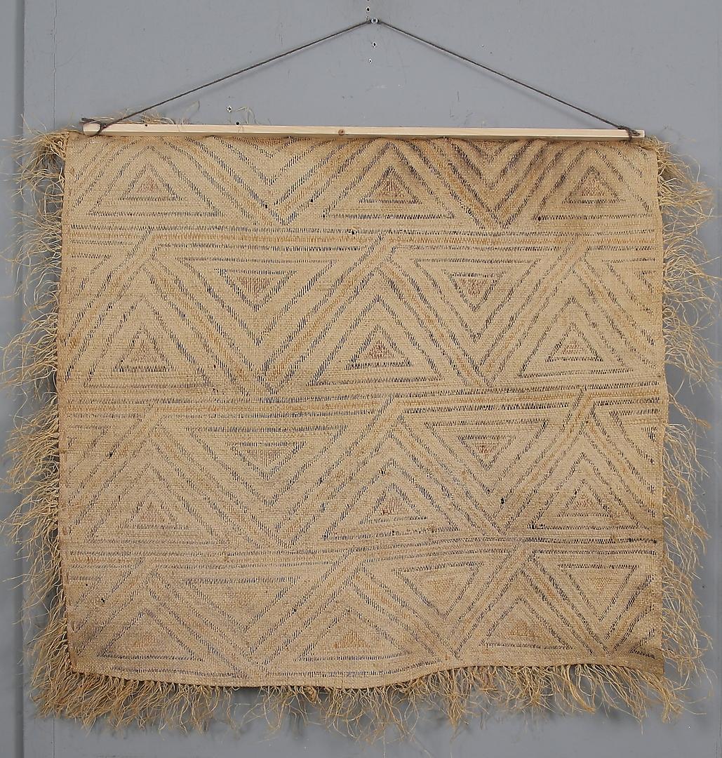 Hand Crafted Kuba Cloth Wall Hanging from D.R. Congo, 1960's For Sale 4