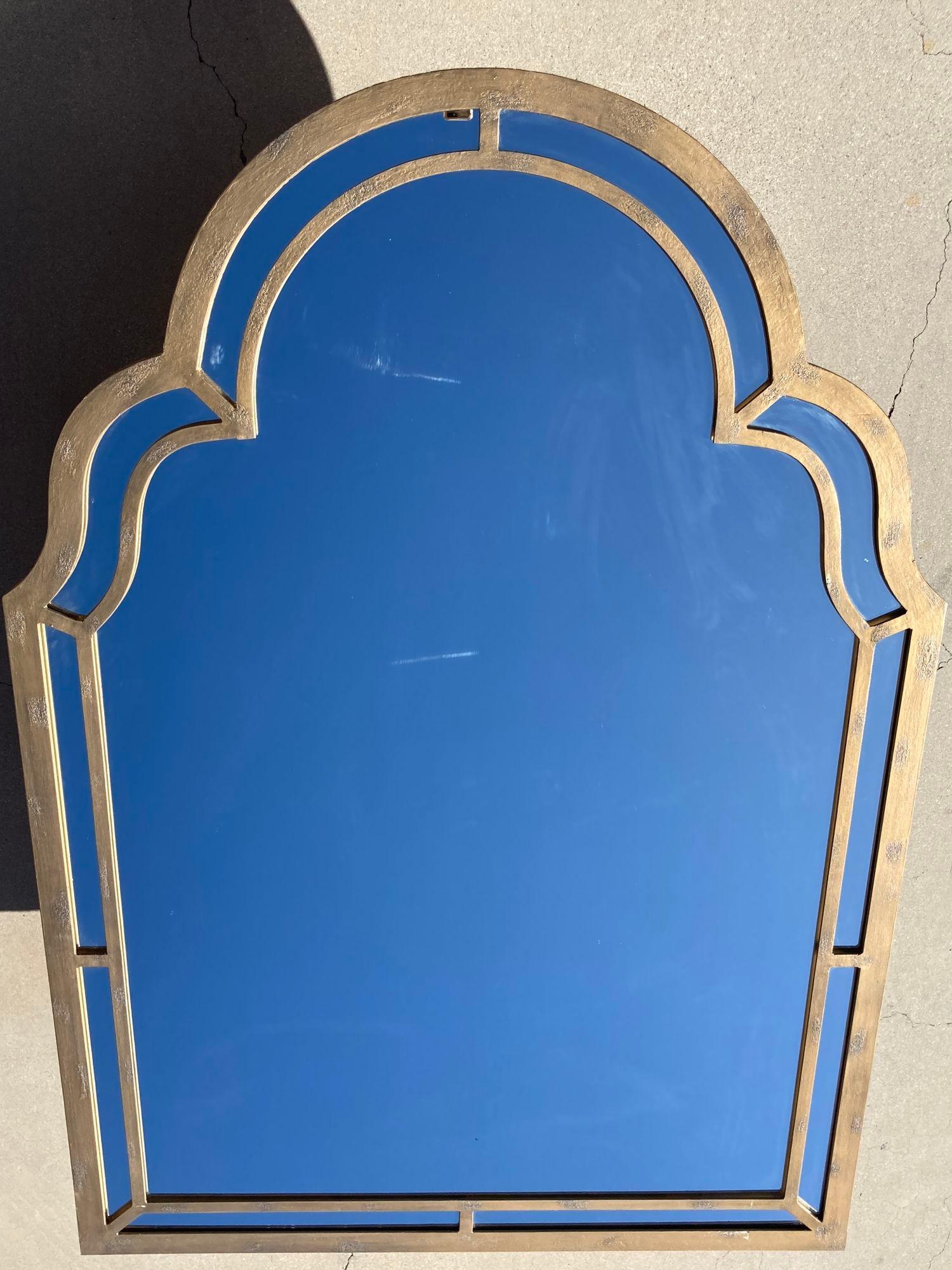 Hand-crafted Large Forged Wrought Iron Floor Mirror 6ft 8 For Sale 11