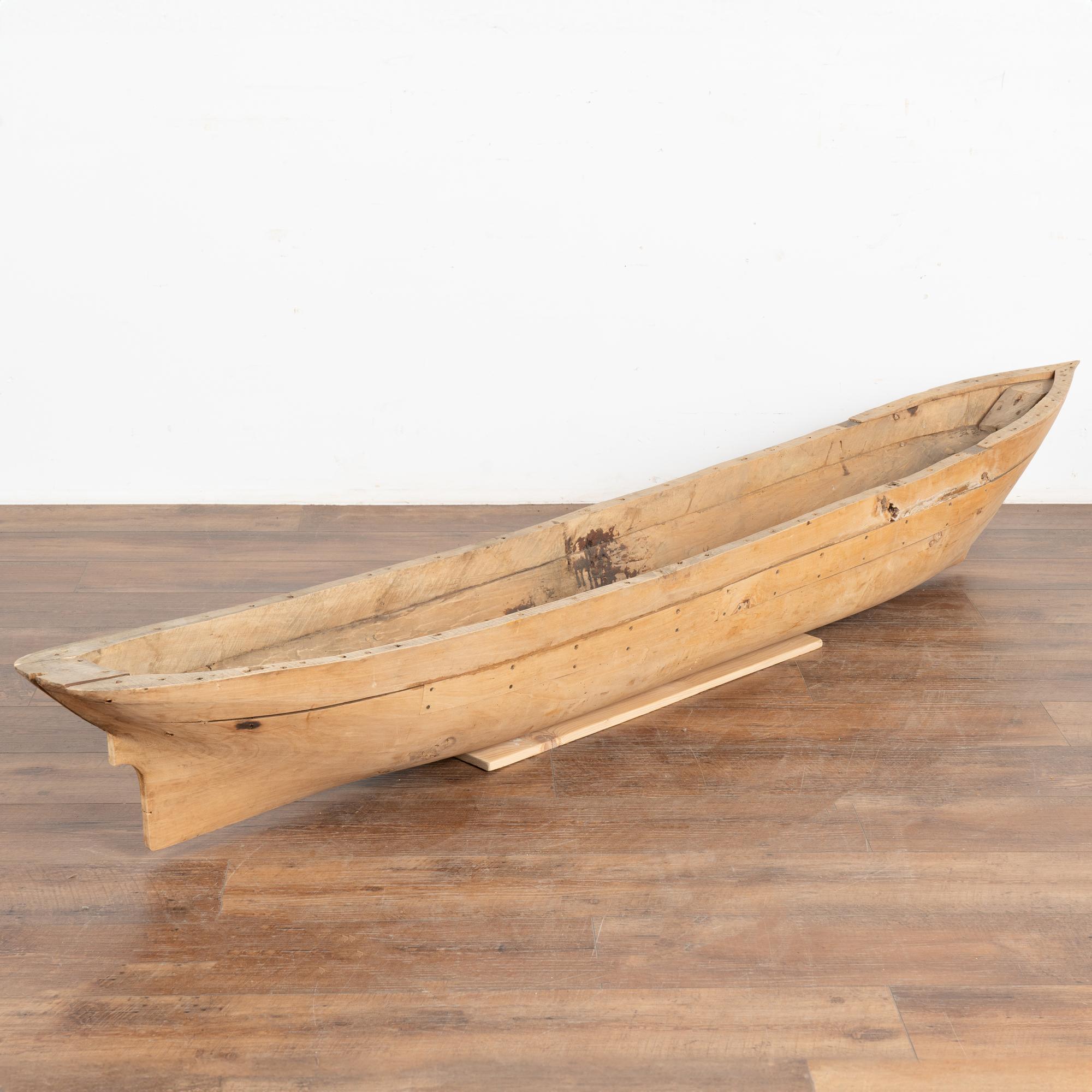 Hand Crafted Large Wooden Model Boat, Denmark circa 1900's For Sale 5