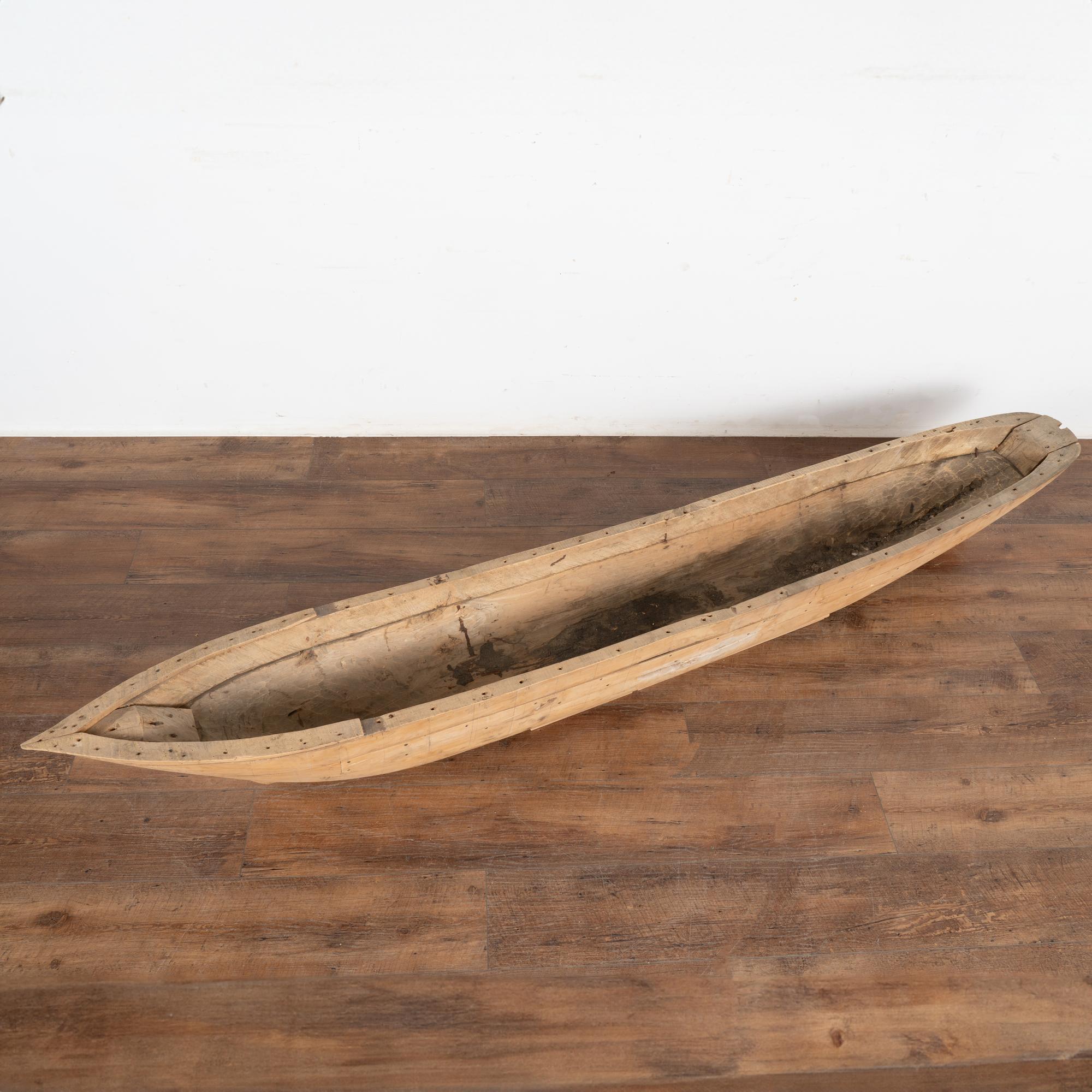 Danish Hand Crafted Large Wooden Model Boat, Denmark circa 1900's For Sale