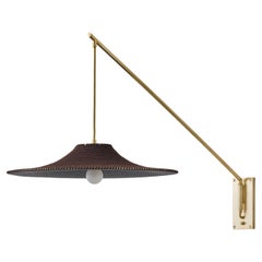 Hand Crafted Long Wall Light Sconce with SS01 Double Cloth Shade, Ø50cm/19.7in