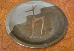 Hand Crafted Los Castillo Mixed Metal Tray