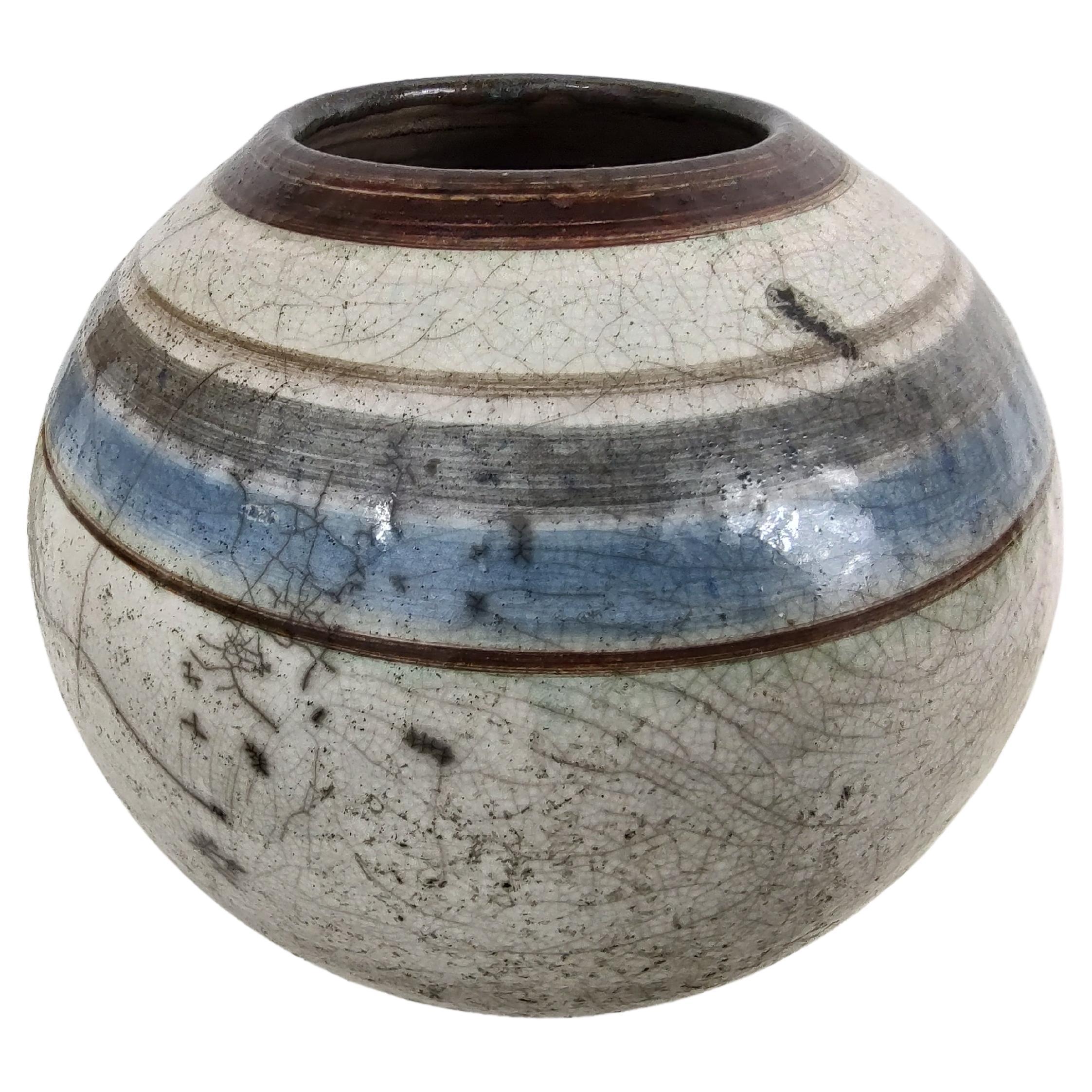 Handgefertigte Mid-Century Modern-Vase, Topf der Künstlerin Nancee Meeker (Moderne der Mitte des Jahrhunderts) im Angebot