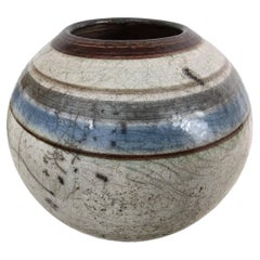 Vase moderne mi-siècle fait à la main, pot de l'artiste Nancee Meeker