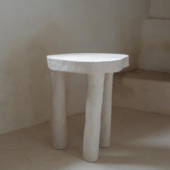Hand crafted organic white ceramic table MADE TO ORDER