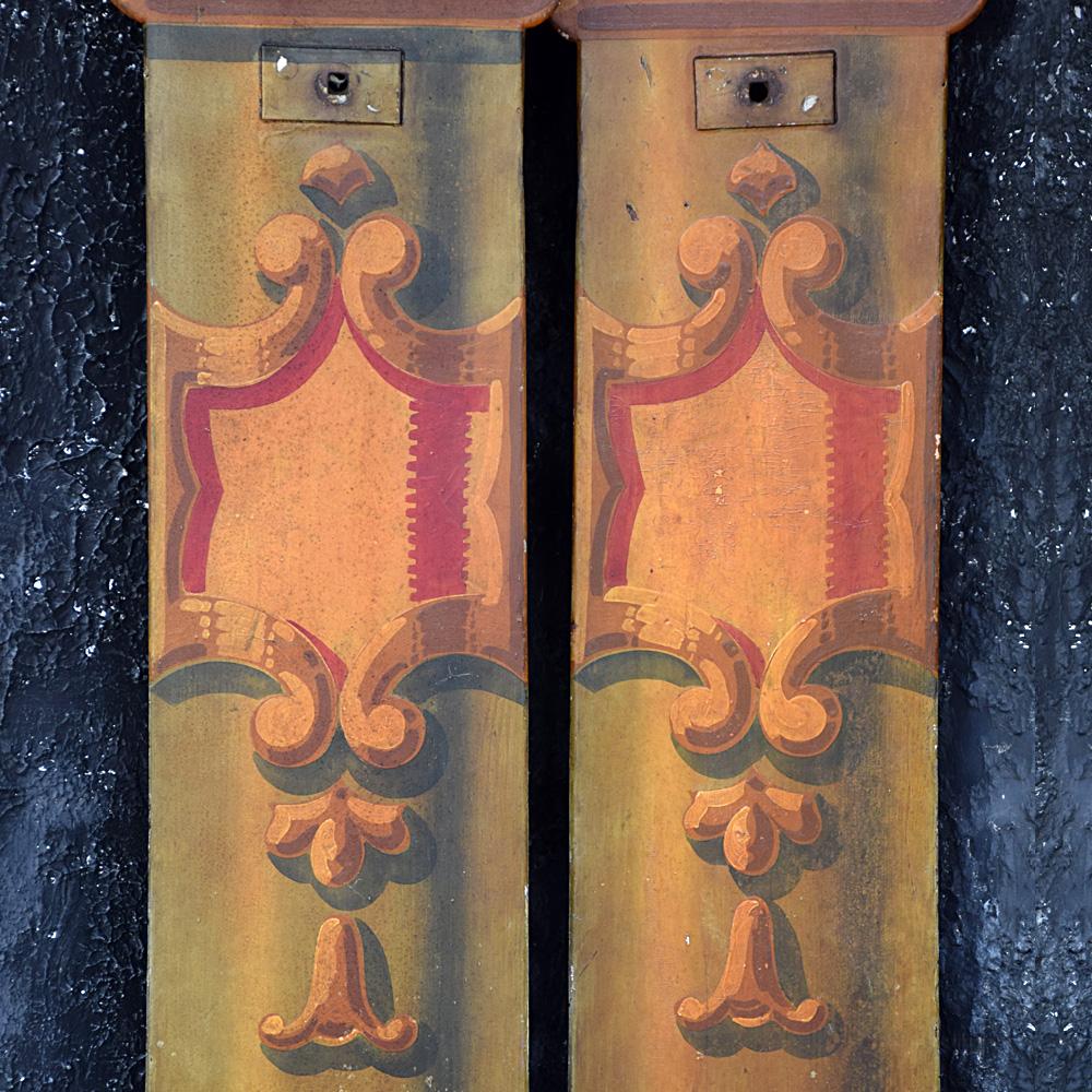 Handcrafted Pair of English Fairground Panels In Fair Condition In London, GB