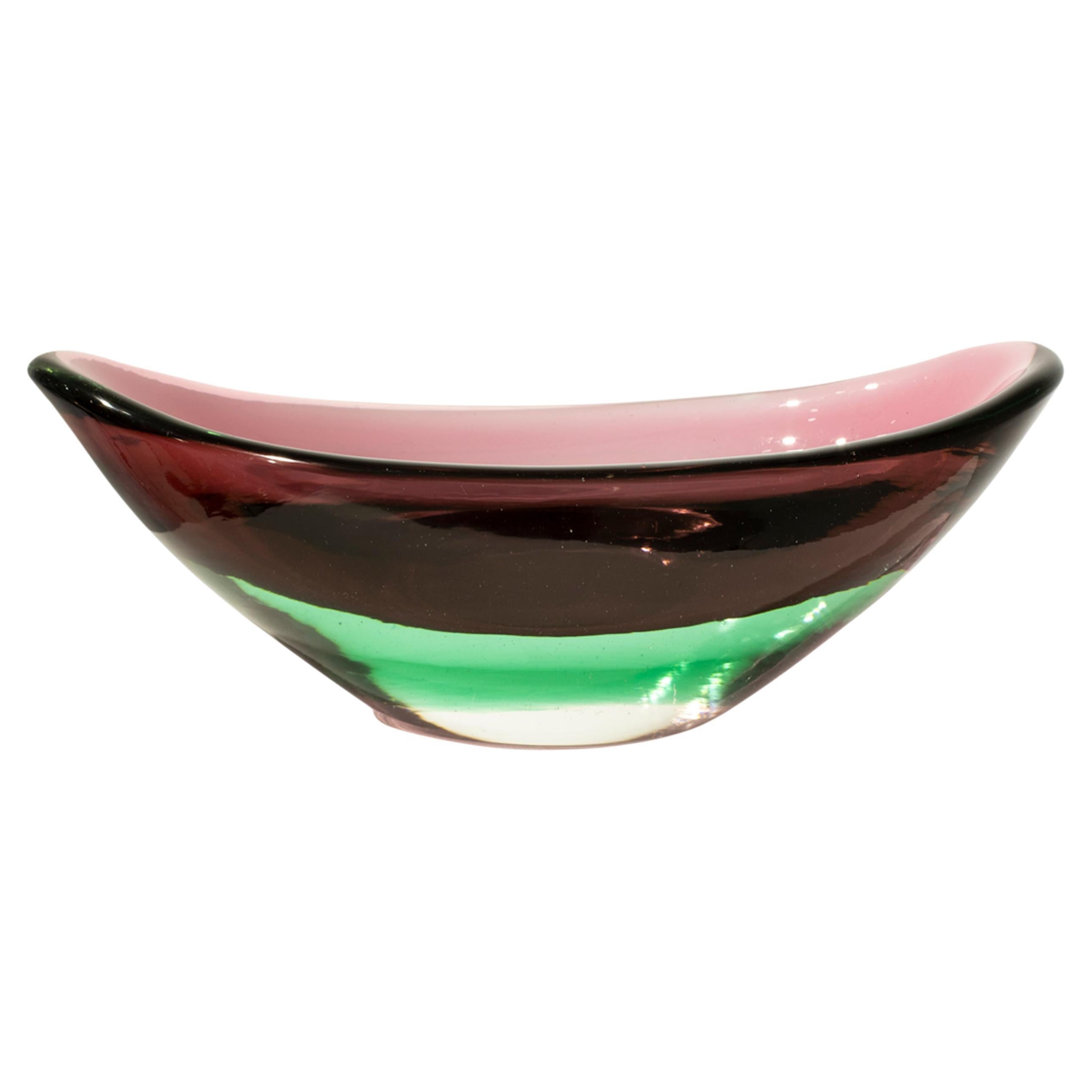 Hand-Crafted Pink Murano Center Piece, Italy, 1970 For Sale