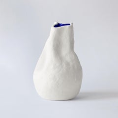 Vase Alexis blanc en porcelaine fabriqué à la main