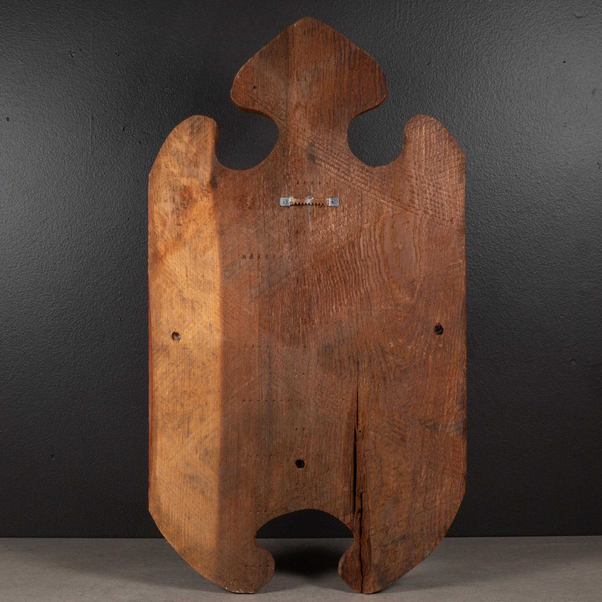 Estantería de pared rústica hecha a mano c.1940 en Bueno Estado en San Francisco, CA